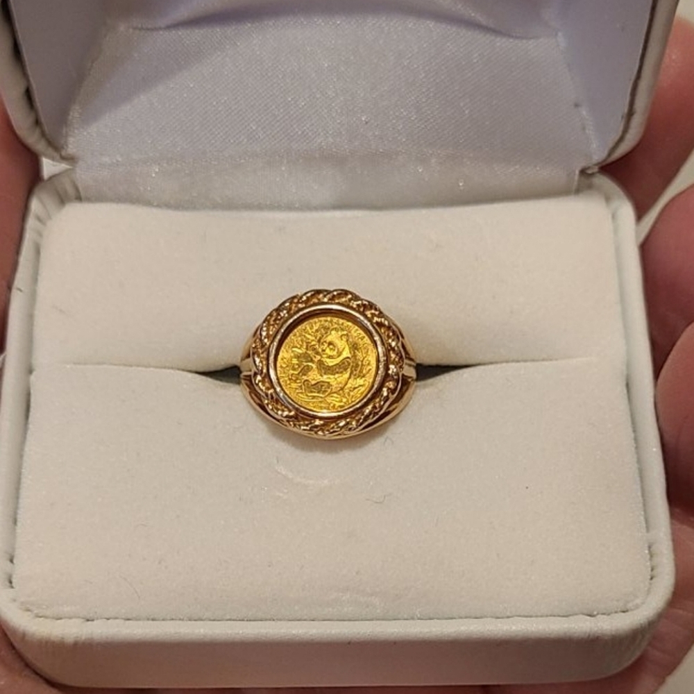 PANDA GOLD COIN RING - Picture 10 of 10